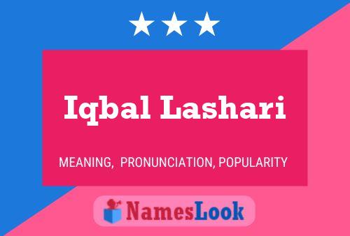 Iqbal Lashari Name Poster