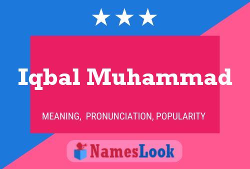 Iqbal Muhammad Name Poster