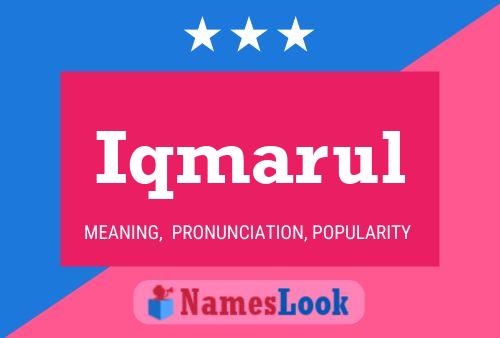 Iqmarul Name Poster