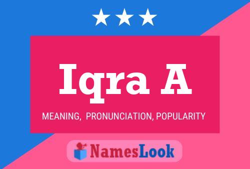 Iqra A Name Poster