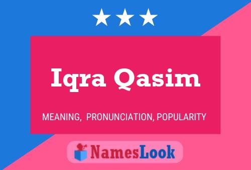 Iqra Qasim Name Poster