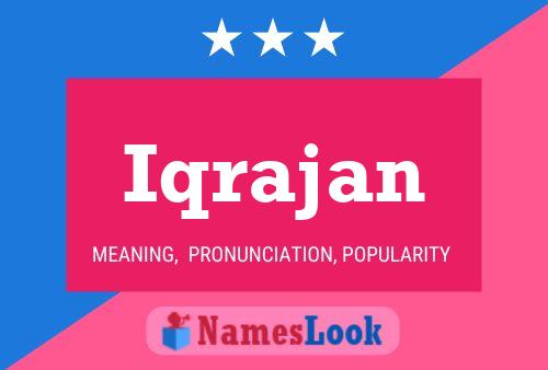 Iqrajan Name Poster