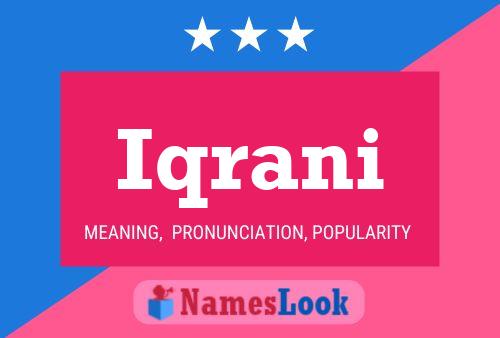 Iqrani Name Poster