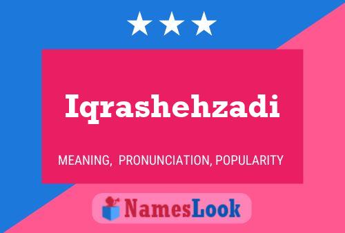 Iqrashehzadi Name Poster