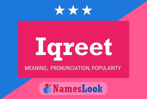 Iqreet Name Poster