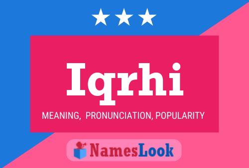 Iqrhi Name Poster