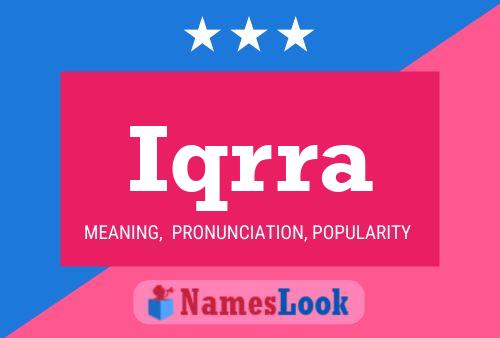 Iqrra Name Poster