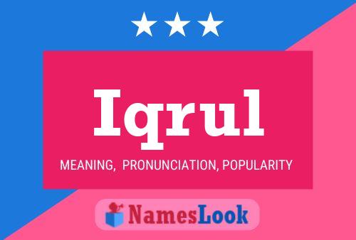 Iqrul Name Poster