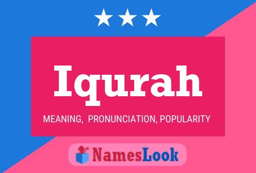 Iqurah Name Poster