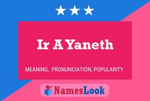 Ir A Yaneth Name Poster