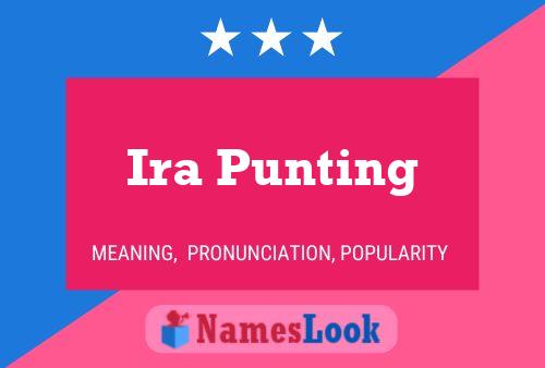 Ira Punting Name Poster