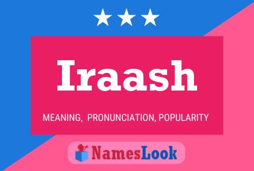 Iraash Name Poster