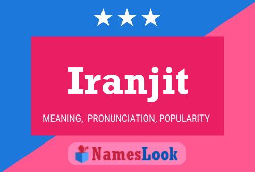 Iranjit Name Poster