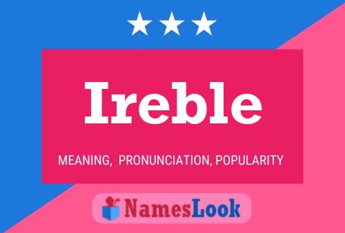 Ireble Name Poster