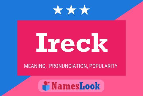 Ireck Name Poster