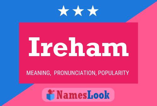 Ireham Name Poster