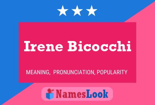 Irene Bicocchi Name Poster