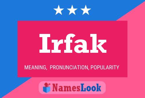 Irfak Name Poster