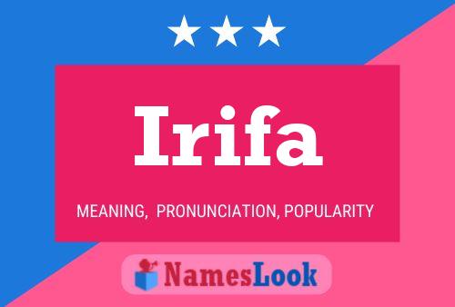 Irifa Name Poster