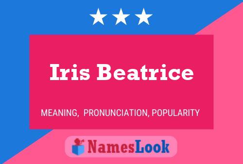 Iris Beatrice Name Poster