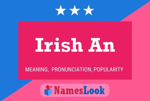 Irish An Name Poster