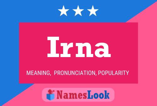 Irna Name Poster