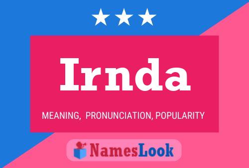 Irnda Name Poster