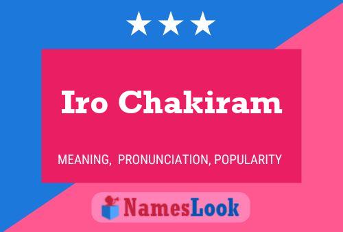 Iro Chakiram Name Poster