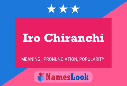 Iro Chiranchi Name Poster