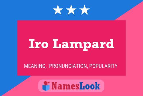 Iro Lampard Name Poster