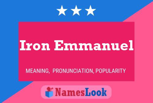 Iron Emmanuel Name Poster