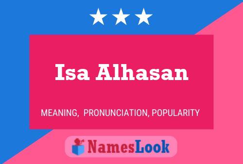 Isa Alhasan Name Poster