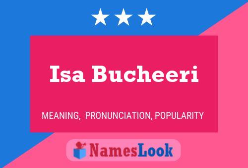 Isa Bucheeri Name Poster