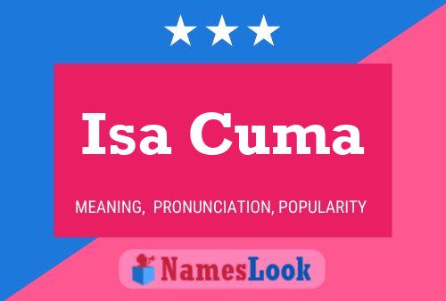 Isa Cuma Name Poster