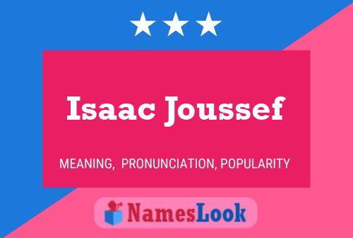 Isaac Joussef Name Poster