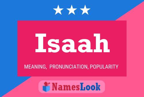 Isaah Name Poster