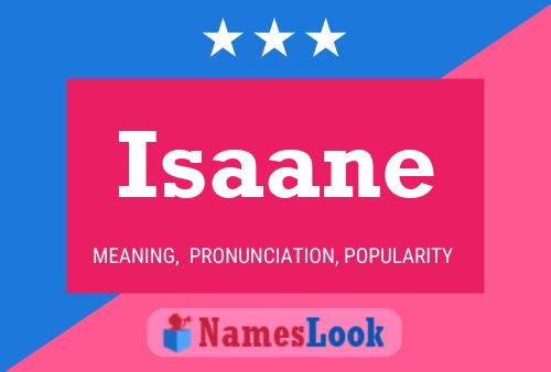 Isaane Name Poster