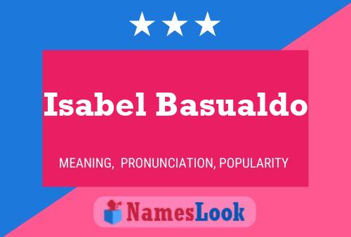 Isabel Basualdo Name Poster