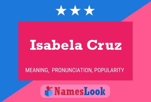 Isabela Cruz Name Poster