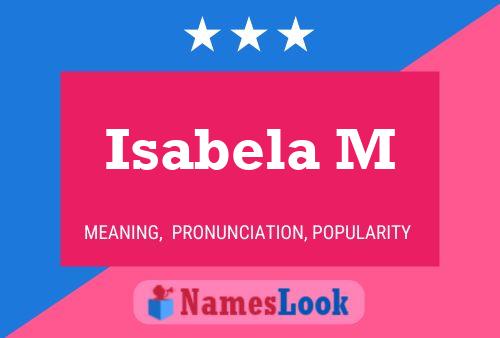 Isabela M Name Poster