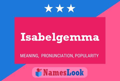 Isabelgemma Name Poster