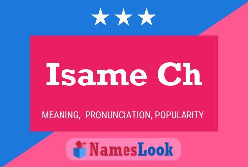 Isame Ch Name Poster