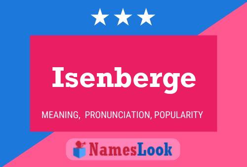 Isenberge Name Poster