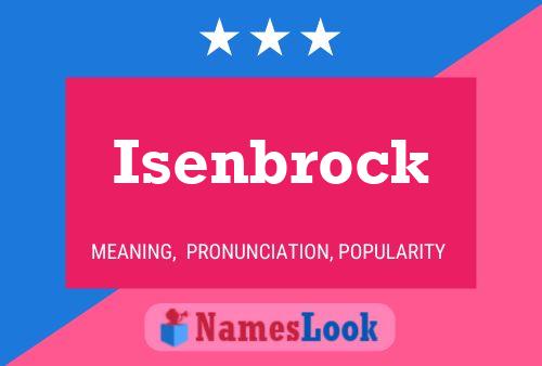 Isenbrock Name Poster