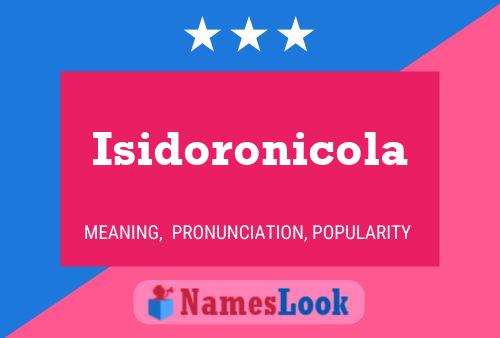 Isidoronicola Name Poster