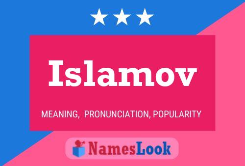 Islamov Name Poster