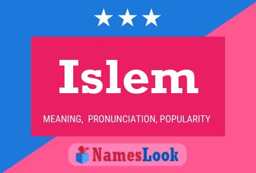 Islem Name Poster