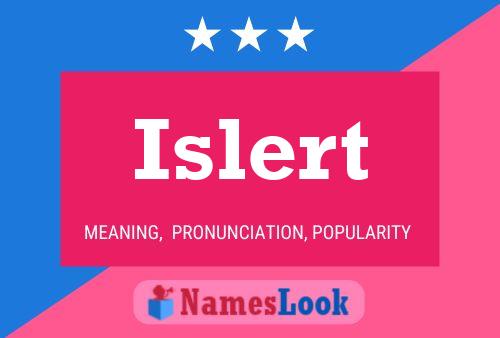 Islert Name Poster