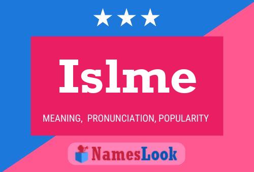 Islme Name Poster