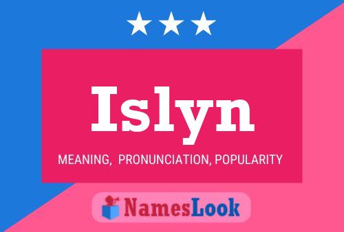 Islyn Name Poster